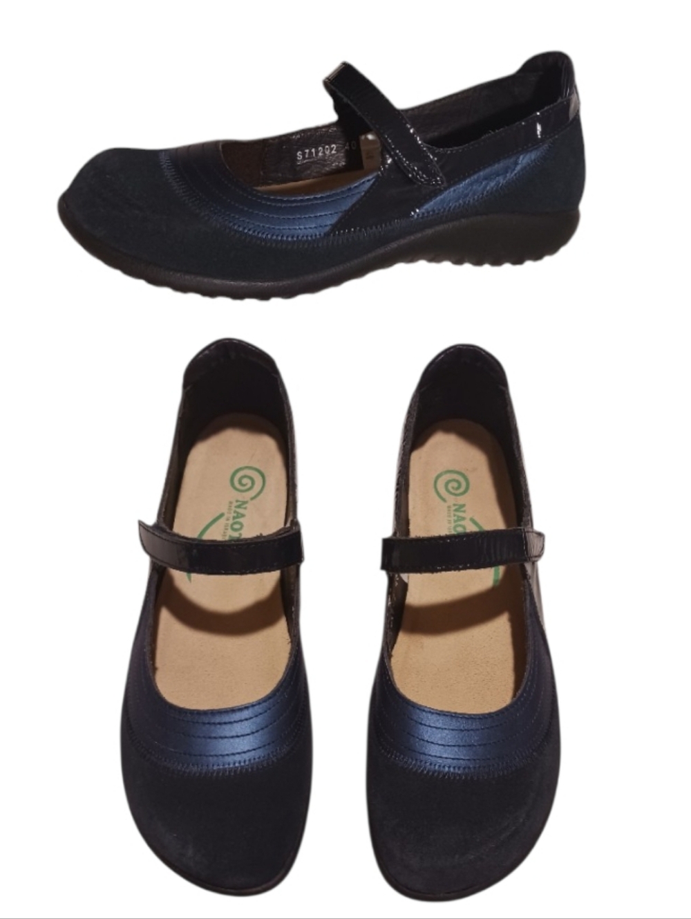 NAOT Kieri Maryjane Suede Shoes Midnight Blue Polar Sea Comfort